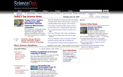 sciencedaily.com in 2008