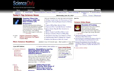 sciencedaily.com in 2010