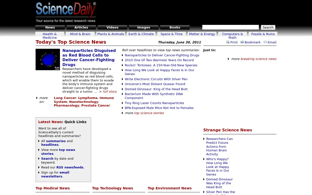 sciencedaily.com on June 30, 2011