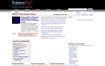 sciencedaily.com in 2011