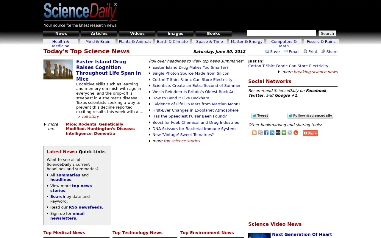 sciencedaily.com on June 30, 2012