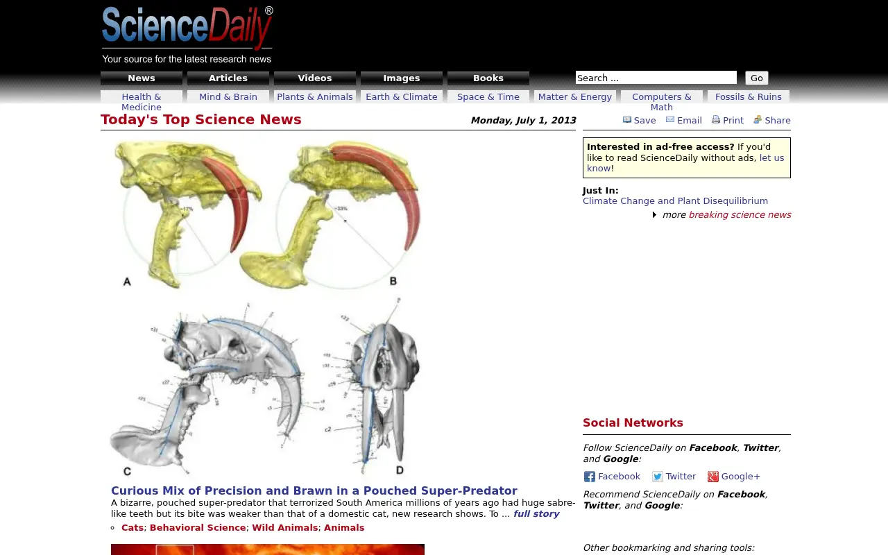 sciencedaily.com in 2013