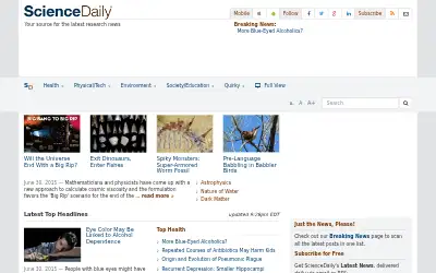 sciencedaily.com in 2015