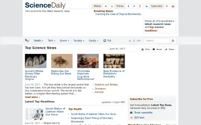 sciencedaily.com in 2017