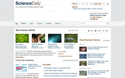 sciencedaily.com in 2019