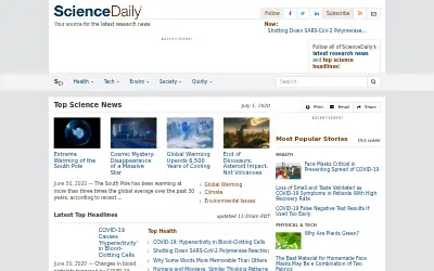 sciencedaily.com in 2020