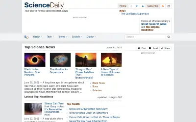 sciencedaily.com in 2021