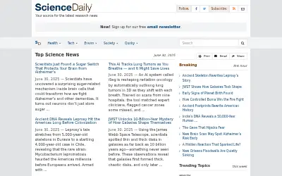 sciencedaily.com in 2025