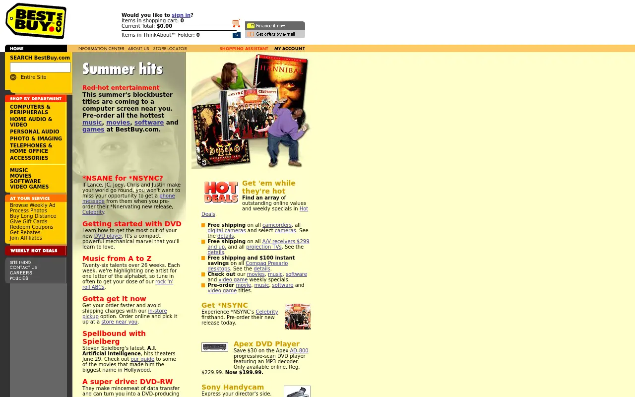 bestbuy.com in 2001