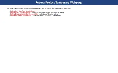 fedoraproject.org in 2004