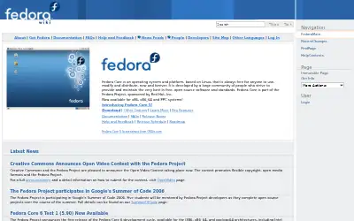 fedoraproject.org in 2006