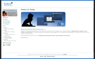 fedoraproject.org in 2009