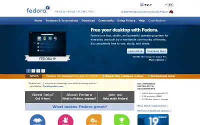 fedoraproject.org in 2013