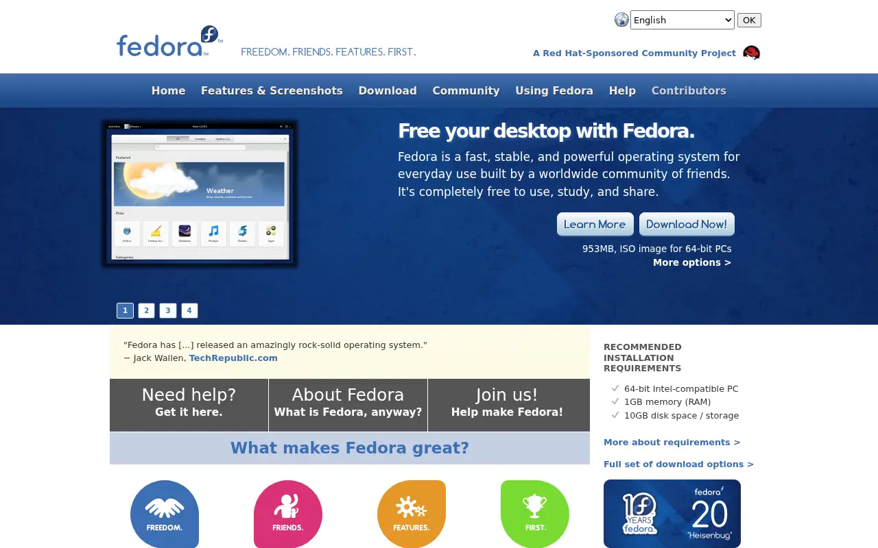 fedoraproject.org in 2014