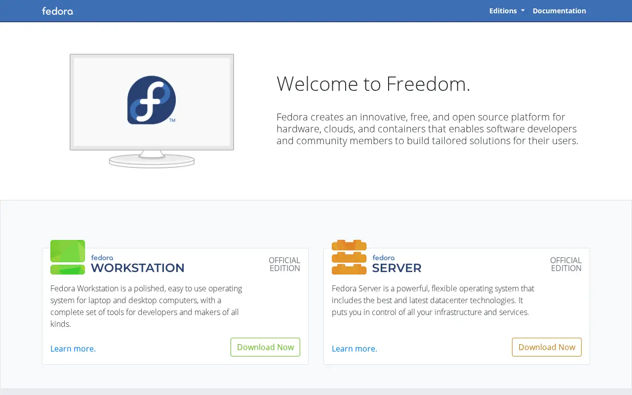 fedoraproject.org in 2019