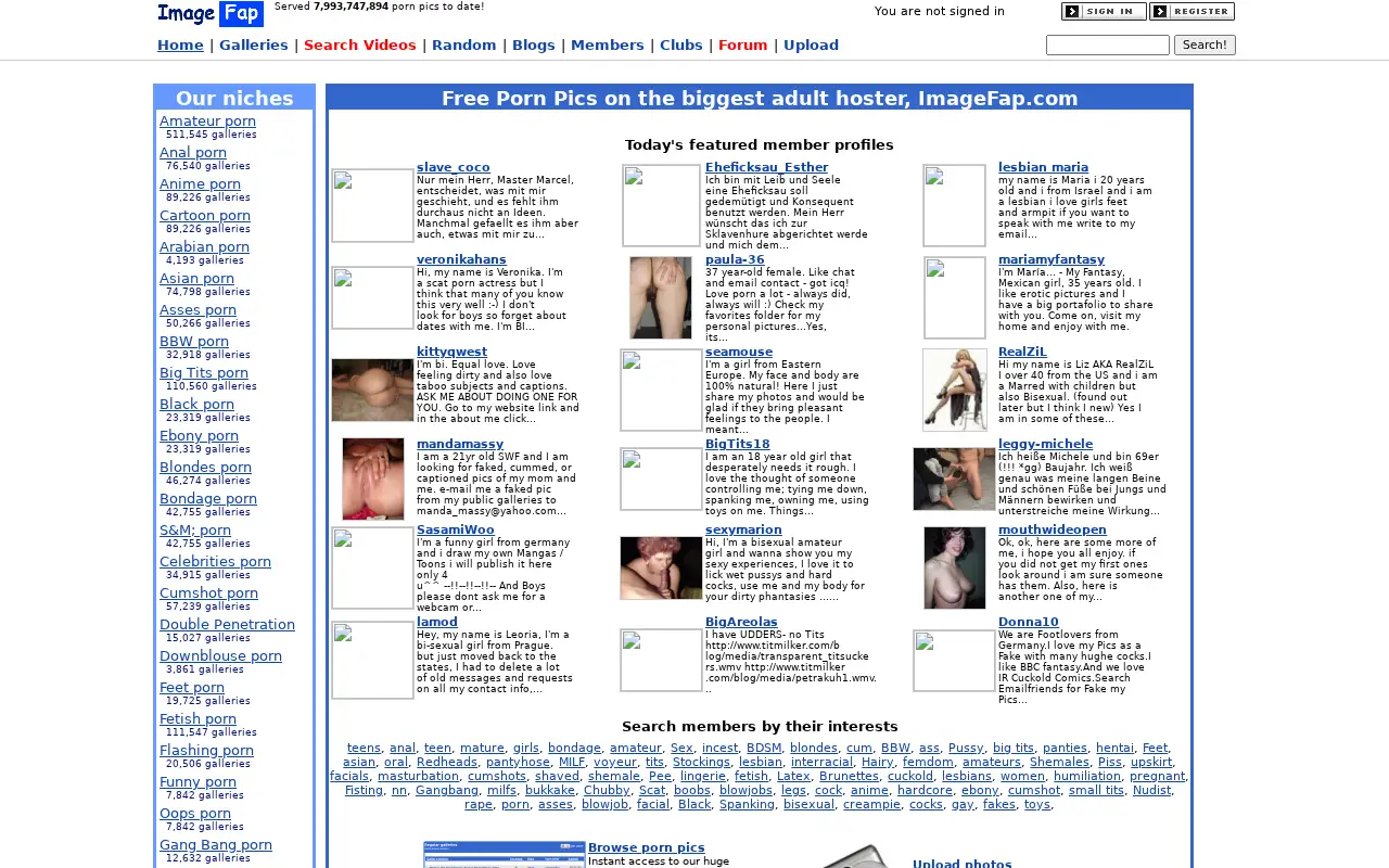 imagefap.com in 2009