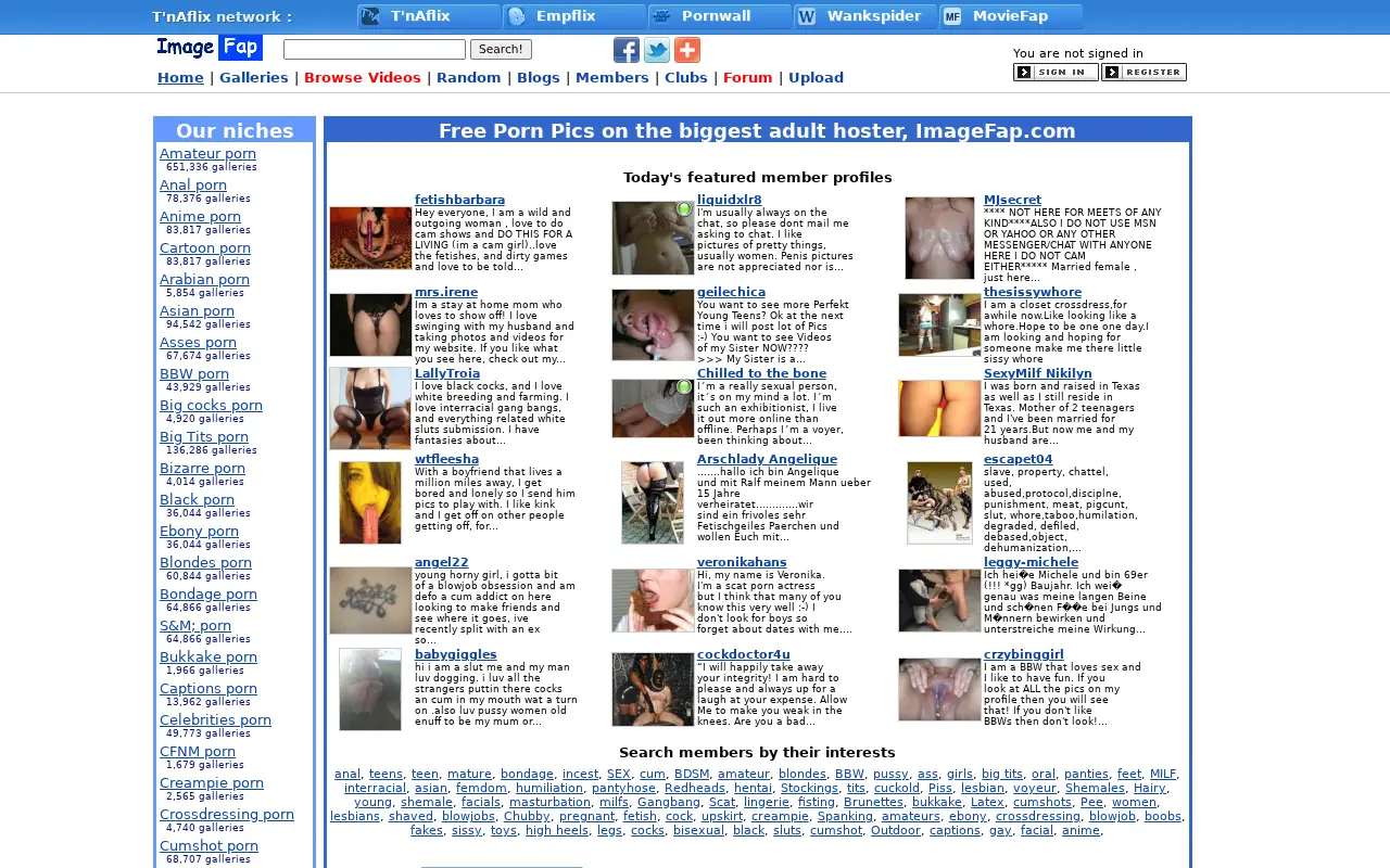 imagefap.com in 2011