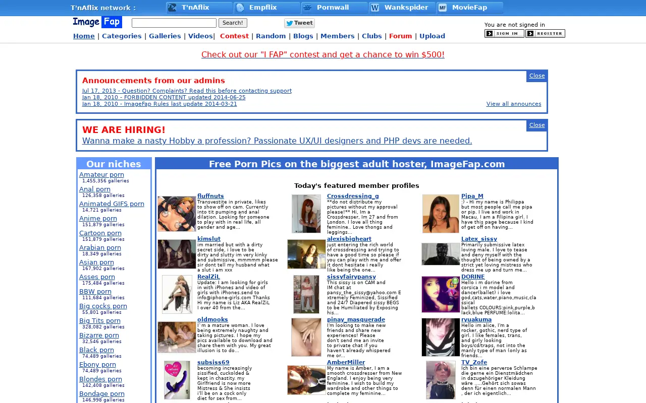 imagefap.com in 2014