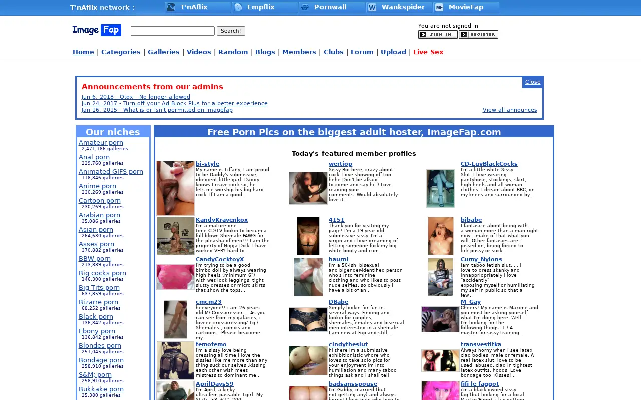 imagefap.com in 2018