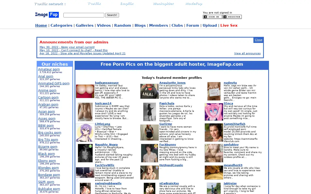 imagefap.com on July 1, 2022