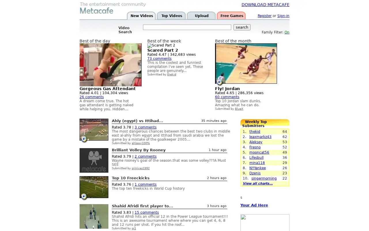 metacafe.com in 2006