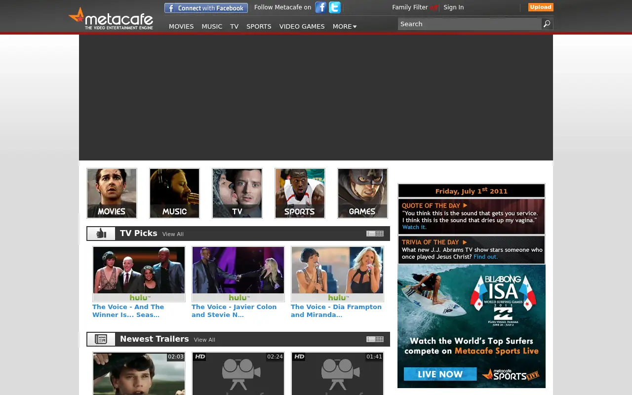 metacafe.com in 2011