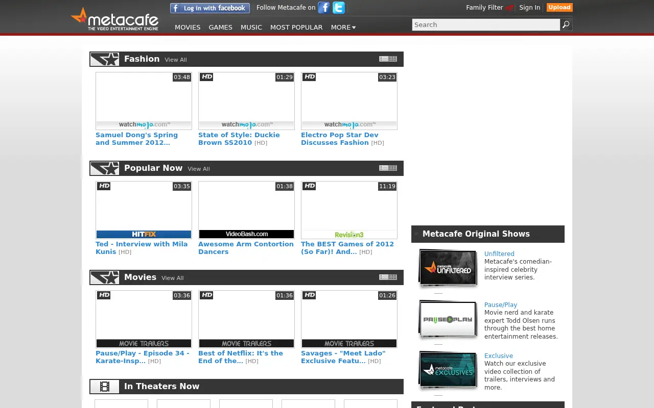 metacafe.com in 2012