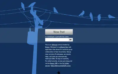 pad.riseup.net in 2011