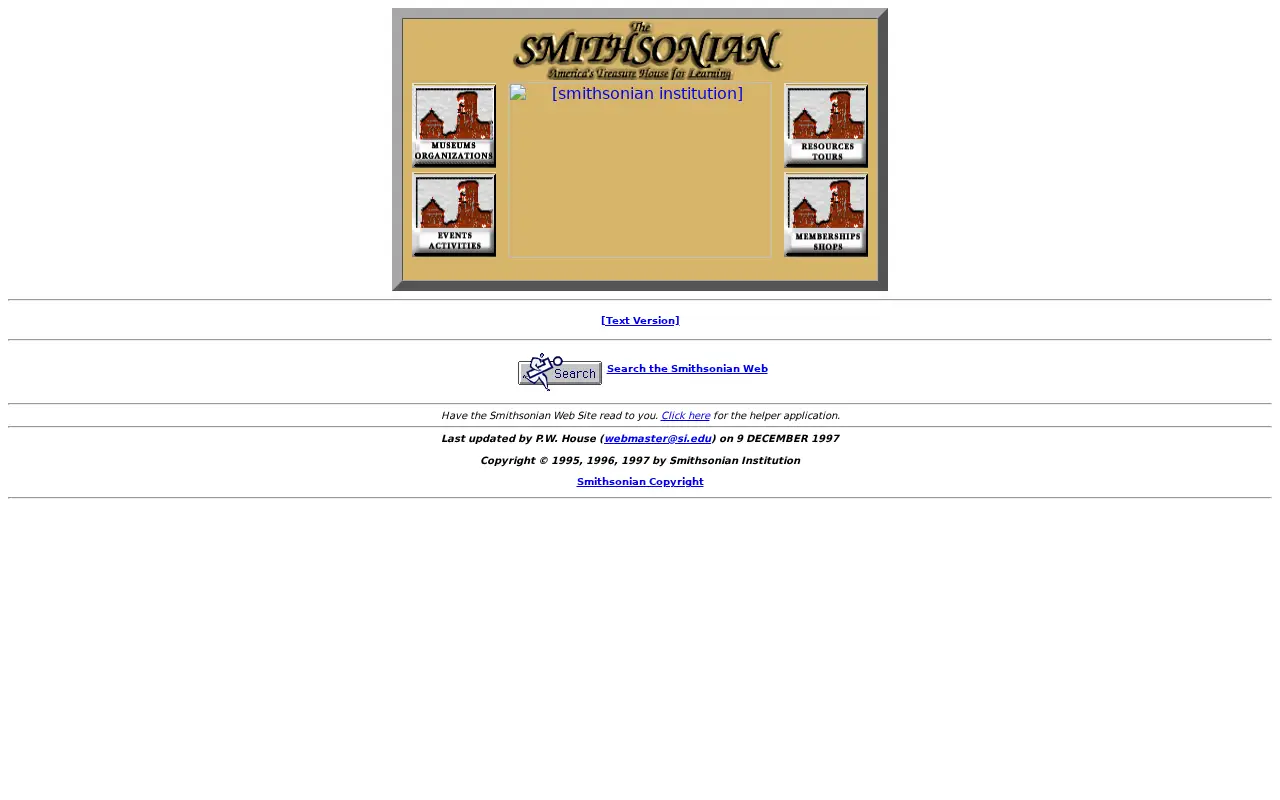 si.edu in 1997