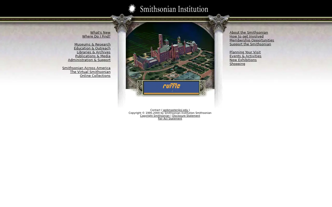 si.edu in 2000