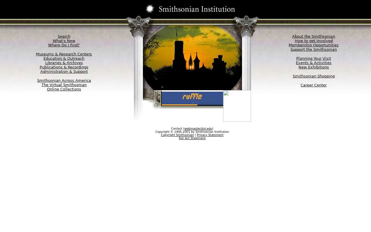 si.edu in 2001