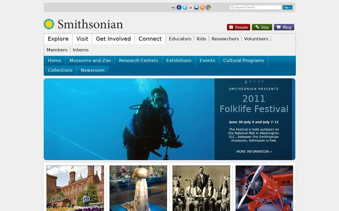 si.edu in 2011
