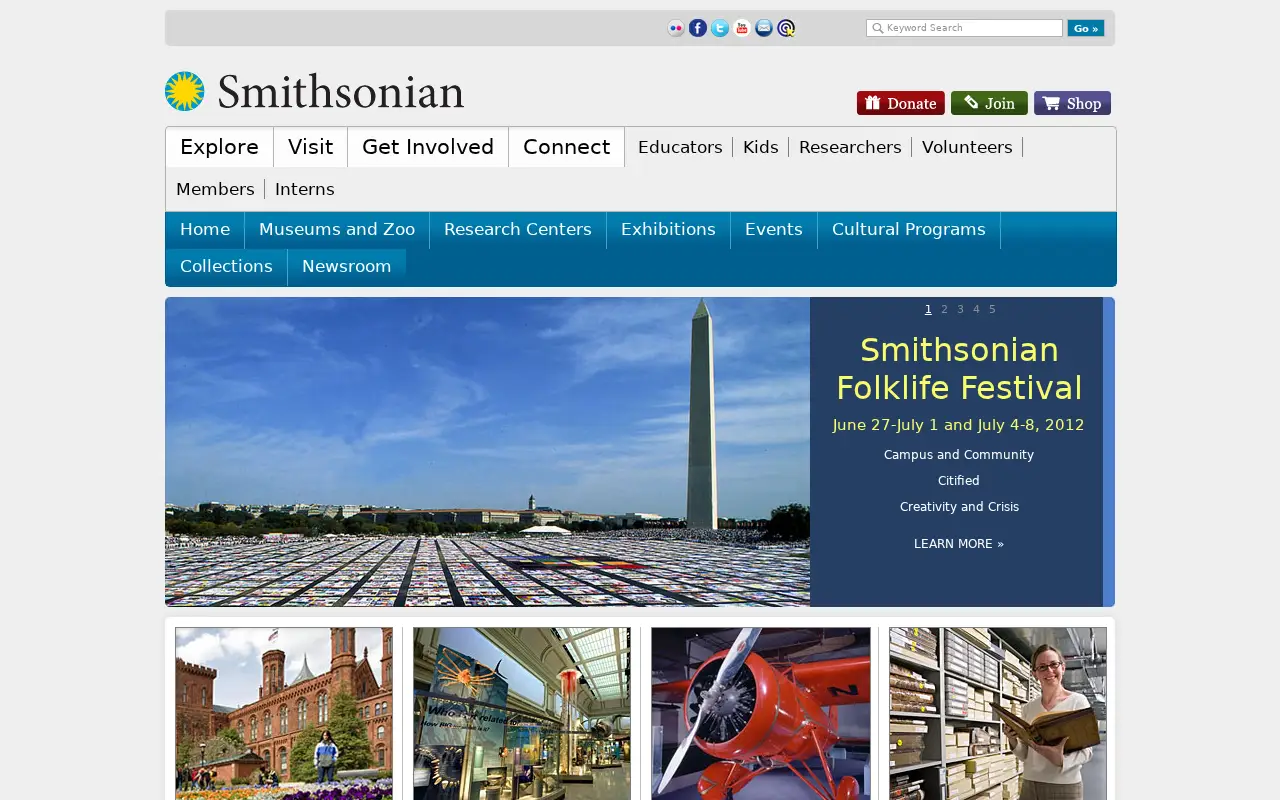 si.edu in 2012