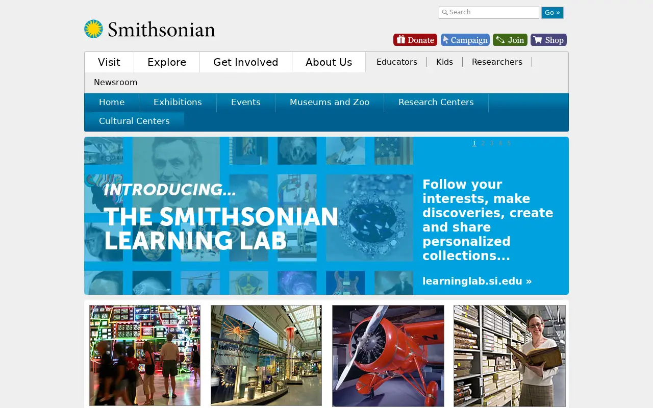 si.edu in 2016