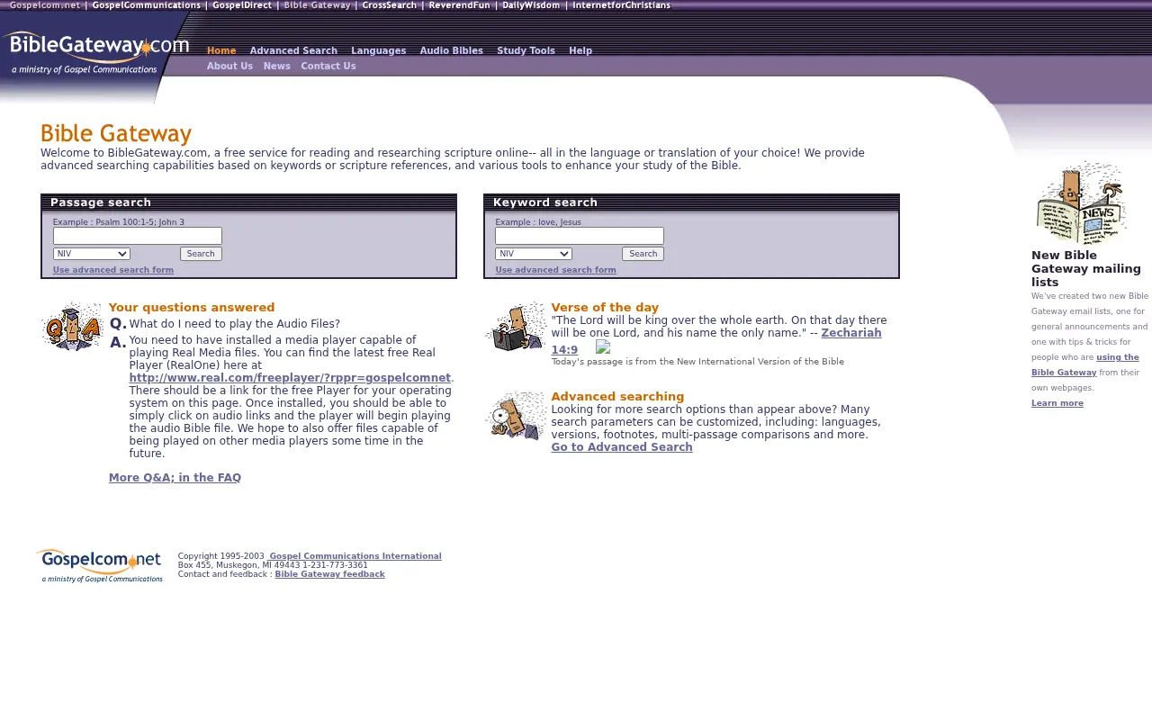 biblegateway.com in 2004