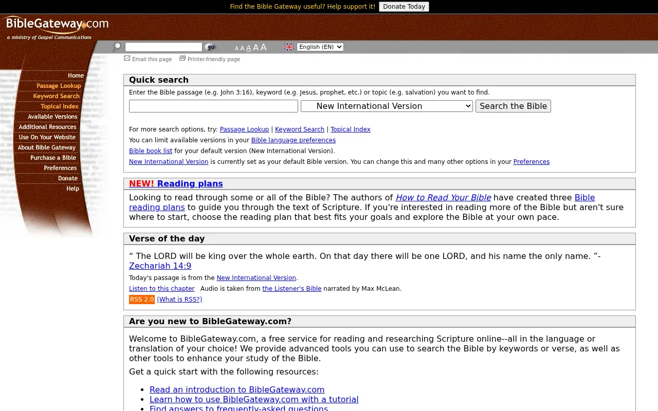 biblegateway.com in 2006