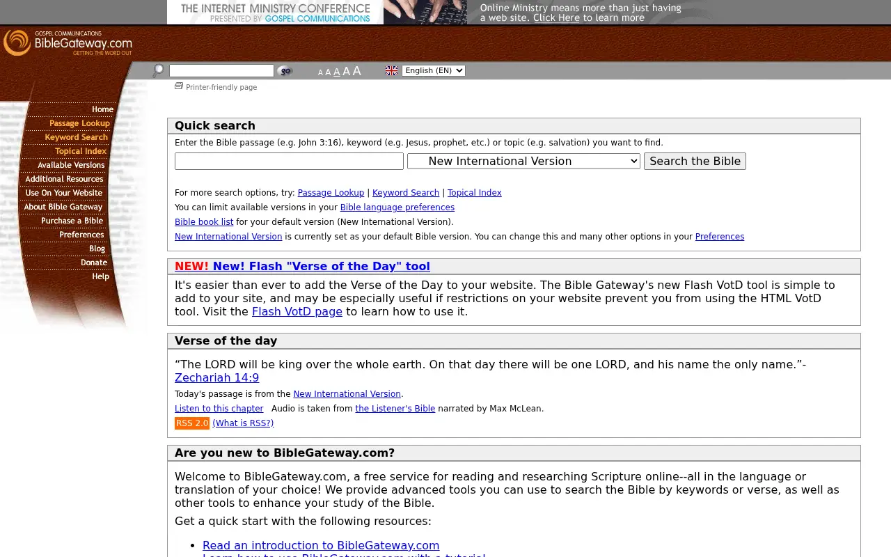 biblegateway.com in 2007