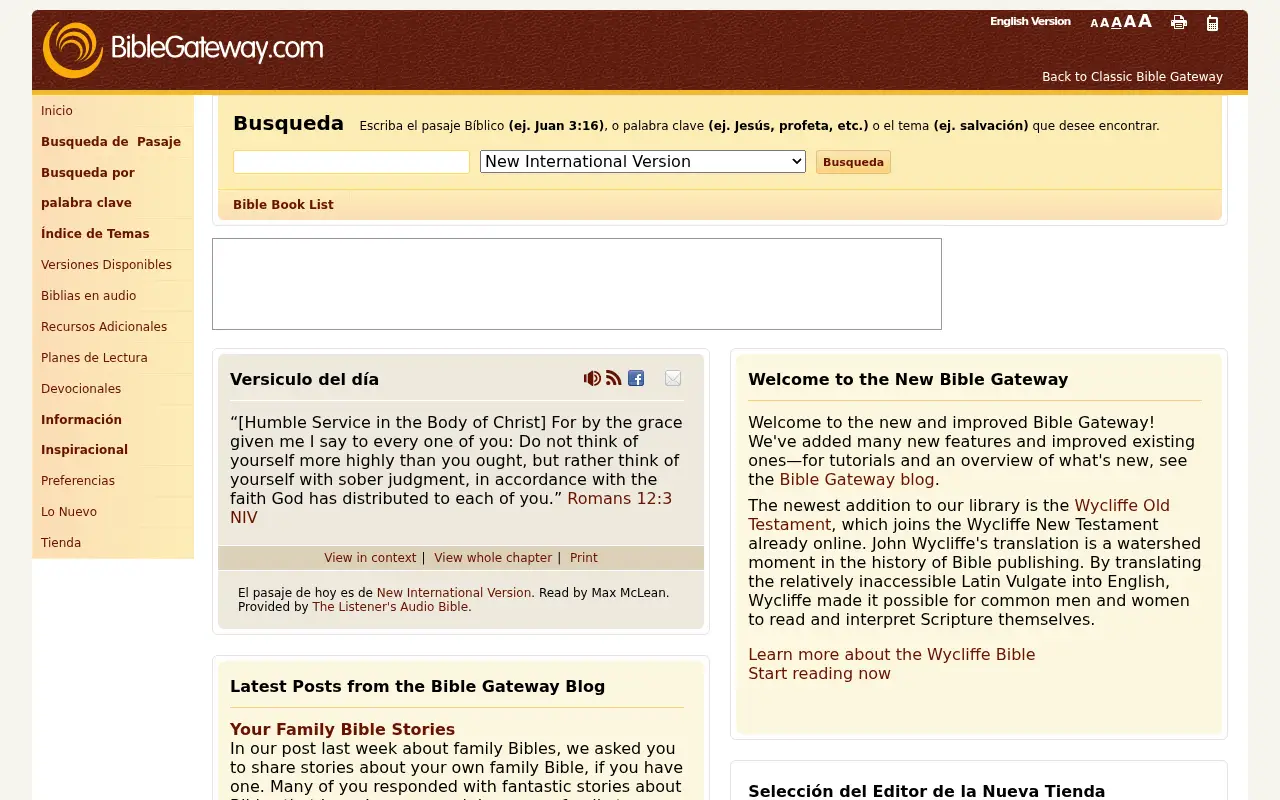 biblegateway.com in 2011