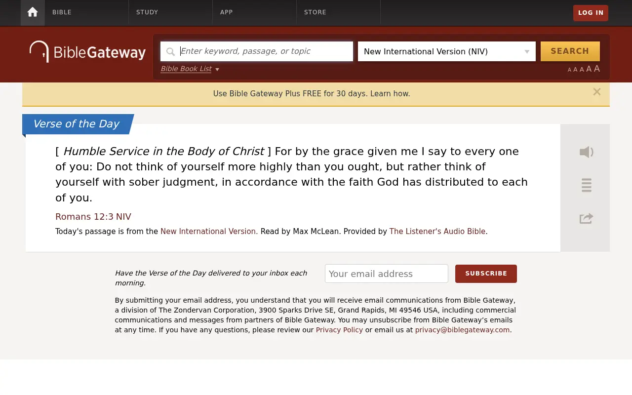 biblegateway.com in 2016