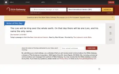 biblegateway.com in 2018