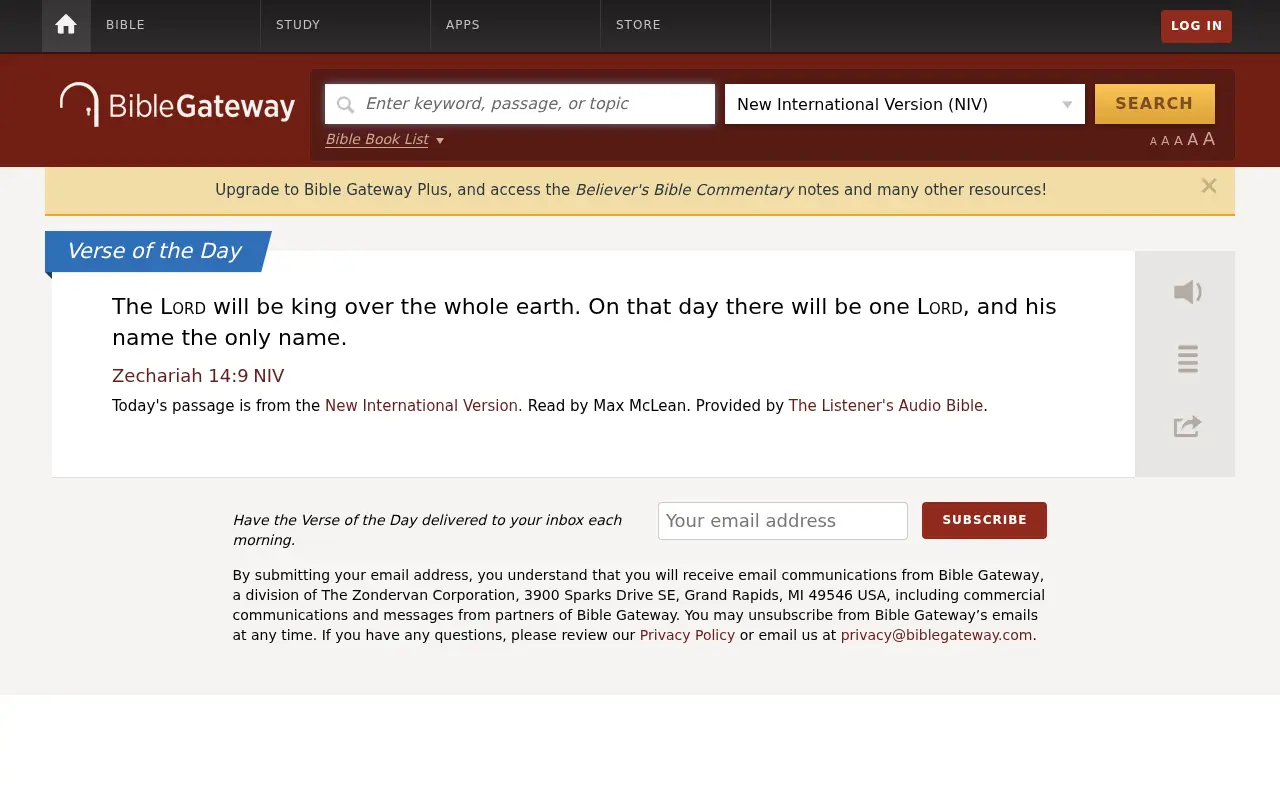 biblegateway.com in 2019