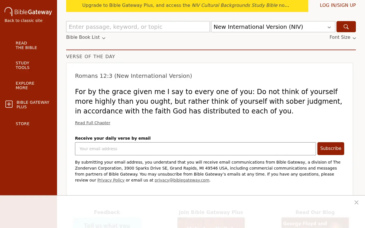 biblegateway.com in 2020