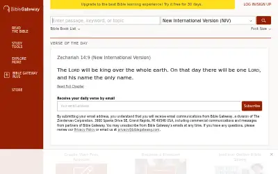 biblegateway.com in 2021