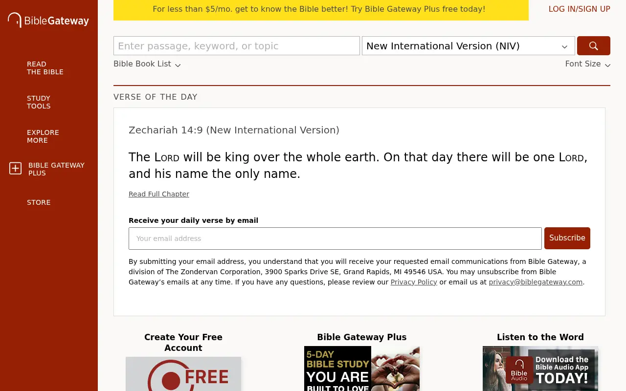 biblegateway.com in 2023