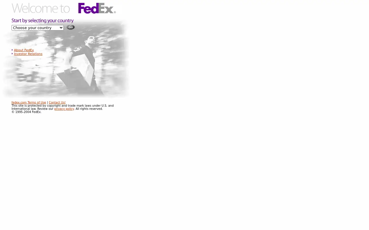 fedex.com in 2004