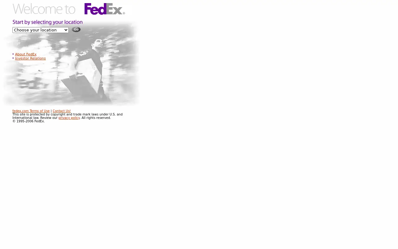 fedex.com in 2006