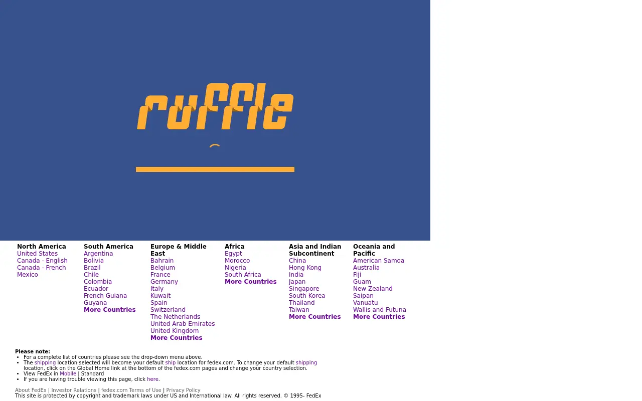 fedex.com on July 1, 2012