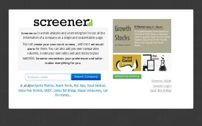 screener.in in 2013