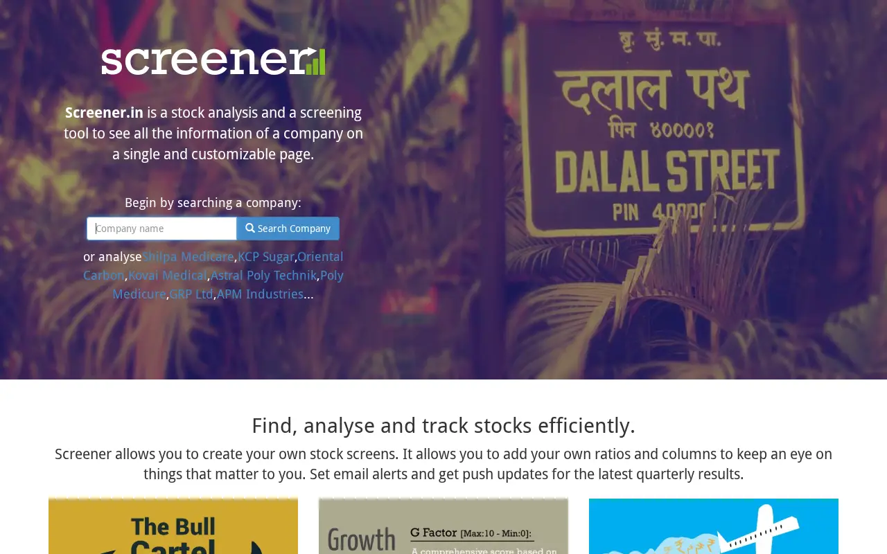 screener.in in 2014