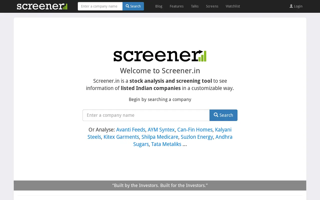 screener.in in 2017